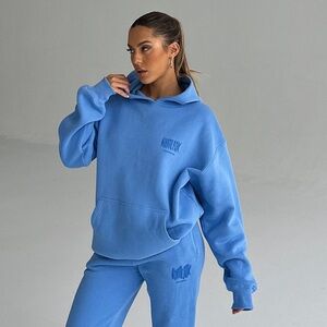 Blueberry White Fox Sweat Set | NWOT